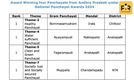 రాష్ట్ర పంచాయతీలకు దీన్ దయాళ్ ఉపాధ్యాయ పంచాయత్ సతత్ వికాస్ పురస్కారాలు లో ఏపీ కి  నాలుగు అవార్డులు